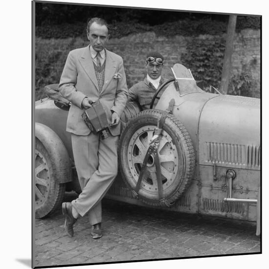 Bugatti Type 43 at the Boulogne Motor Week, France, 1928-Bill Brunell-Mounted Photographic Print
