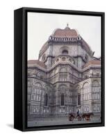 Buggy in Front of the Duomo, Florence, UNESCO World Heritage Site, Tuscany, Italy, Europe-James Gritz-Framed Stretched Canvas