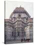 Buggy in Front of the Duomo, Florence, UNESCO World Heritage Site, Tuscany, Italy, Europe-James Gritz-Stretched Canvas