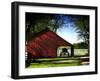 Buggy in the Red Barn-Jody Miller-Framed Photographic Print