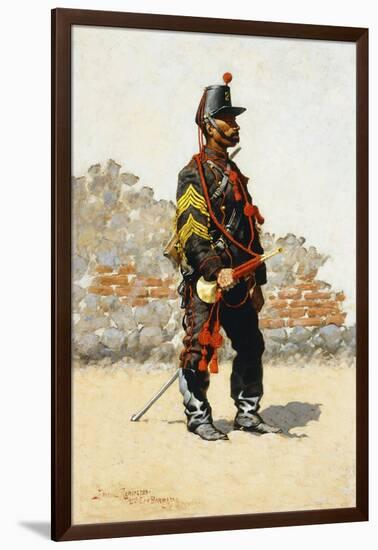Bugler of the Cavalry-Frederic Sackrider Remington-Framed Giclee Print