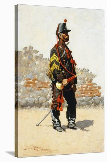 Bugler of the Cavalry-Frederic Sackrider Remington-Stretched Canvas