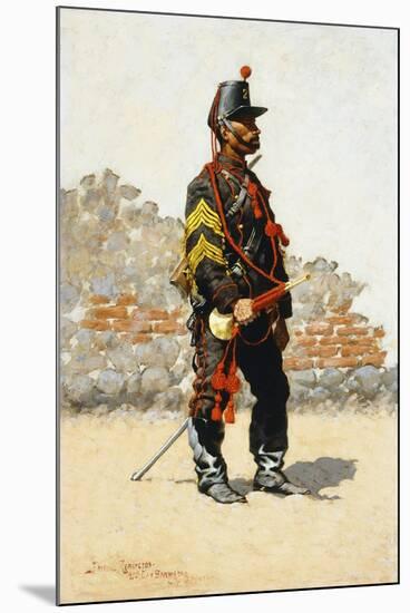 Bugler of the Cavalry-Frederic Sackrider Remington-Mounted Giclee Print