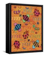 Bugs Colors-Maria Trad-Framed Stretched Canvas