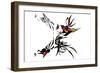 Bugs in Flight-Norma Kramer-Framed Art Print