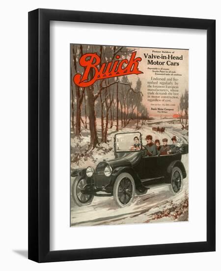 Buick Division of General Motors, Magazine Advertisement, USA, 1910-null-Framed Giclee Print