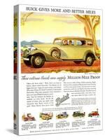 Buick Division of General Motors, Magazine Advertisement, USA, 1930-null-Stretched Canvas