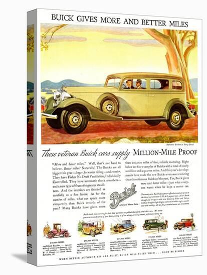 Buick Division of General Motors, Magazine Advertisement, USA, 1930-null-Stretched Canvas