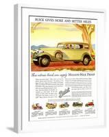 Buick Division of General Motors, Magazine Advertisement, USA, 1930-null-Framed Giclee Print