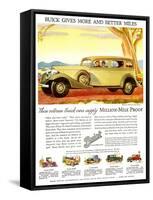 Buick Division of General Motors, Magazine Advertisement, USA, 1930-null-Framed Stretched Canvas