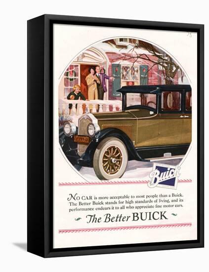 Buick, Magazine Advertisement, USA, 1925-null-Framed Stretched Canvas