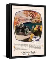 Buick, Magazine Advertisement, USA, 1925-null-Framed Stretched Canvas