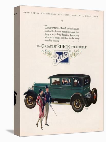 Buick, Magazine Advertisement, USA, 1927-null-Stretched Canvas