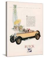 Buick, Magazine Advertisement, USA, 1927-null-Stretched Canvas