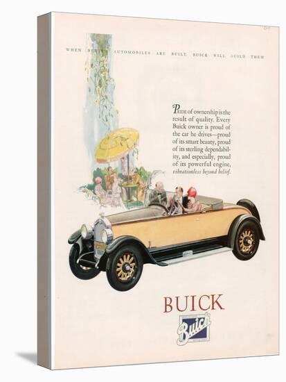 Buick, Magazine Advertisement, USA, 1927-null-Stretched Canvas