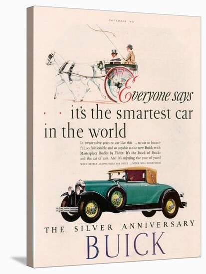 Buick, Magazine Advertisement, USA, 1928-null-Stretched Canvas