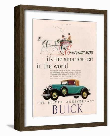 Buick, Magazine Advertisement, USA, 1928-null-Framed Giclee Print