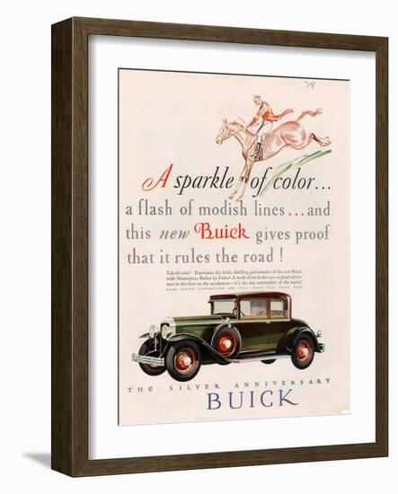 Buick, Magazine Advertisement, USA, 1928-null-Framed Giclee Print