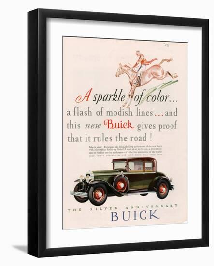 Buick, Magazine Advertisement, USA, 1928-null-Framed Giclee Print