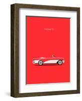 Buick Roadmaster 55 Red-Mark Rogan-Framed Art Print