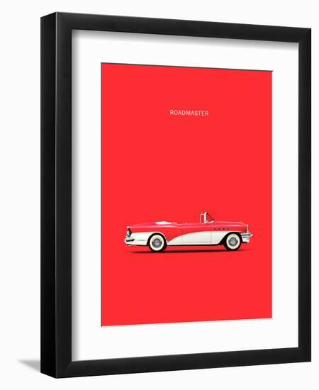 Buick Roadmaster 55 Red-Mark Rogan-Framed Art Print