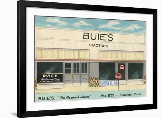 Buie's Tractors, Stamford, Texas-null-Framed Premium Giclee Print