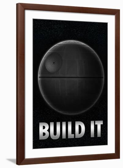 Build a Death Star-null-Framed Art Print