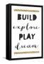 Build Explore Play Dream-Jennifer McCully-Framed Stretched Canvas