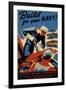 Build for Your Navy-null-Framed Giclee Print