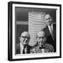 Builder Emory Roth, Erwin Wolfson, and Architect Walter Gropius with Grand Central Building Model-Andreas Feininger-Framed Premium Photographic Print