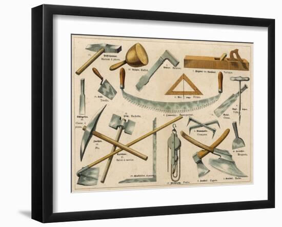 Builder's Tools 1875-null-Framed Art Print
