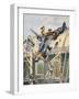 Builders Fall Off a Roof-F Meaulle-Framed Art Print