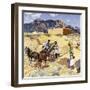Builders in the Desert-Walter Ufer-Framed Giclee Print