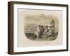 Builders on a Boat (From: the Construction of the Saint Isaac's Cathedra), 1845-Auguste de Montferrand-Framed Giclee Print