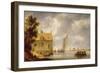 Builders Repairing a House by a River-Bonaventura Peeters-Framed Giclee Print