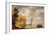 Builders Repairing a House by a River-Bonaventura Peeters-Framed Giclee Print