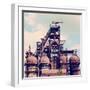 Building a Blast Furnace at the Steel Industry on a Background of Blue Sky-Mikhail St-Framed Photographic Print