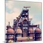 Building a Blast Furnace at the Steel Industry on a Background of Blue Sky-Mikhail St-Mounted Photographic Print