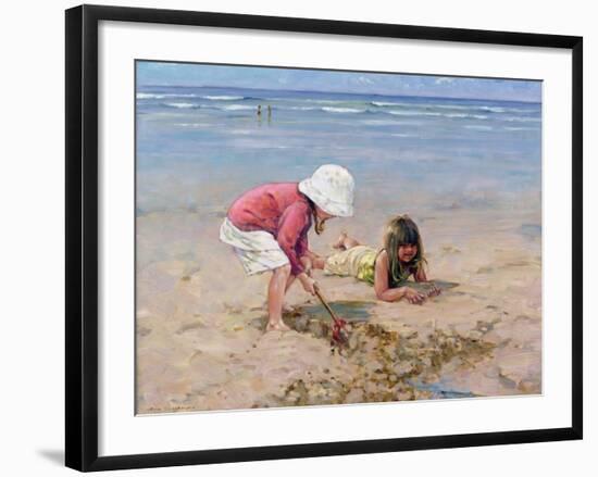 Building a Dam-Paul Gribble-Framed Giclee Print