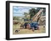 Building A Hayrick-Trevor Mitchell-Framed Giclee Print