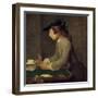 Building a House of Cards-Jean-Baptiste Simeon Chardin-Framed Giclee Print