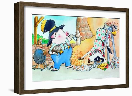 Building a House-Maylee Christie-Framed Giclee Print