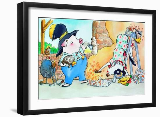 Building a House-Maylee Christie-Framed Giclee Print