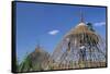 Building a Hut, Gourague Area, Shoa Province, Ethiopia, Africa-Bruno Barbier-Framed Stretched Canvas