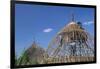 Building a Hut, Gourague Area, Shoa Province, Ethiopia, Africa-Bruno Barbier-Framed Photographic Print