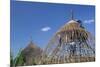 Building a Hut, Gourague Area, Shoa Province, Ethiopia, Africa-Bruno Barbier-Mounted Photographic Print