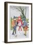 Building a Snowman-Catherine Bradbury-Framed Premium Giclee Print