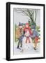 Building a Snowman-Catherine Bradbury-Framed Giclee Print