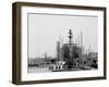 Building a Warship, Cramps I.E. William Cramp Sons Ship and Engine Building Company Shipyard-null-Framed Photo