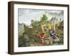 Building Ark, Flemish Painting, Painting on Copper-null-Framed Giclee Print